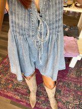 Load image into Gallery viewer, Chambray romper
