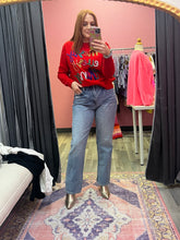 Load image into Gallery viewer, high waisted straight leg jeans
