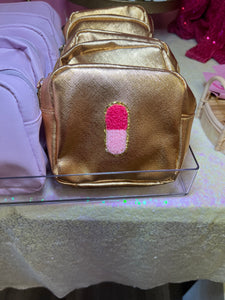 Pill makeup bag