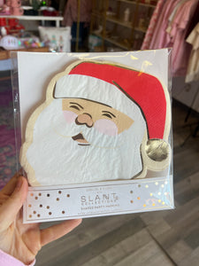 Large santa face napkins