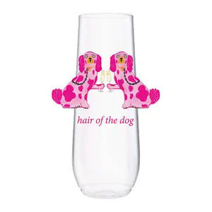 Hair of the dog champagne flute set