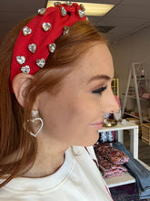 Load image into Gallery viewer, Red heart headband
