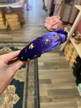 Load image into Gallery viewer, Purple gameday headband
