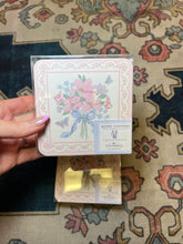 Load image into Gallery viewer, Bow bouquet coaster set
