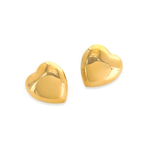 Chunky heart earrings