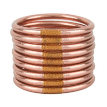 Load image into Gallery viewer, Rose gold all weather bangles

