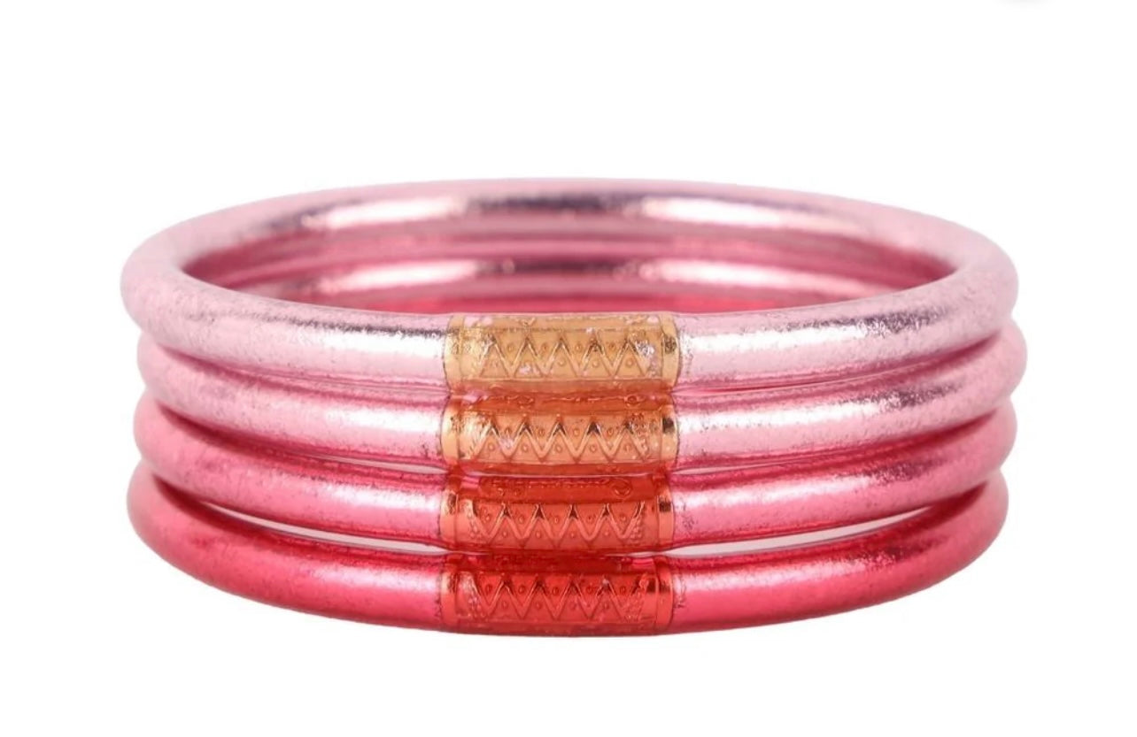 Carousel Pink all weather bangles
